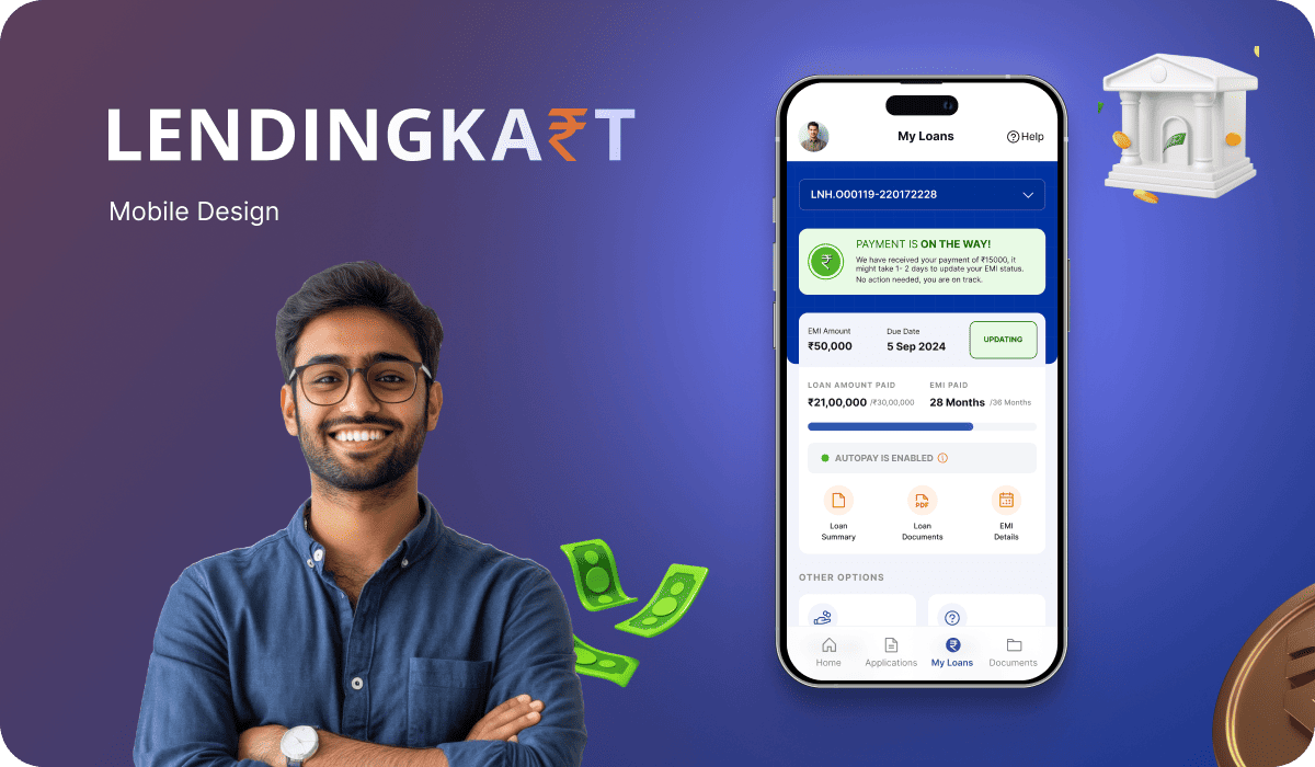 Feelpixel-Lendingkart-Fintech-Mobile App-Dashboar-Case study