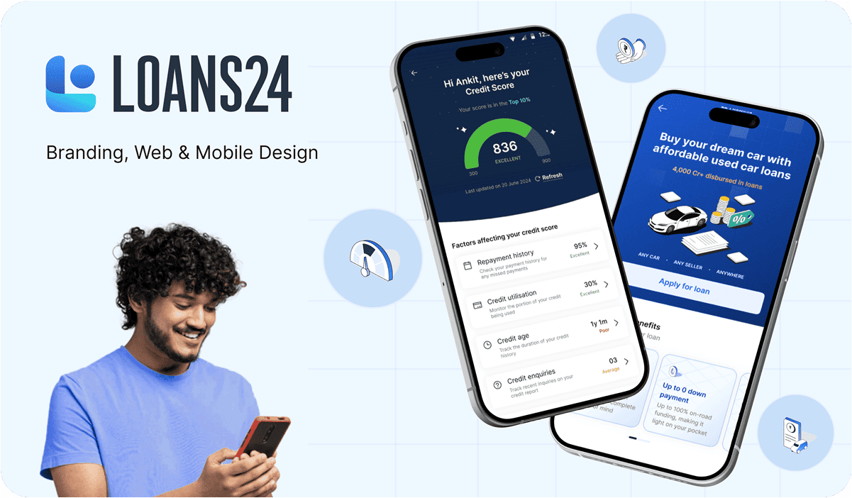 Feelpixel-Loans24 CARS24-Fintech- Mobile App-case study