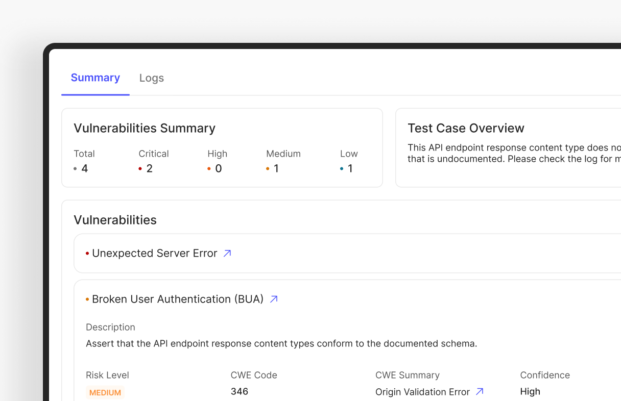 Feelpixel-Levo-SaaS-API security-Test Run Summary-case study